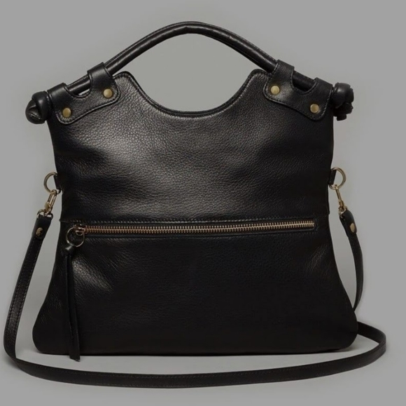 PIETRO Alessandro black leather purse hand bag - Picture 2 of 12